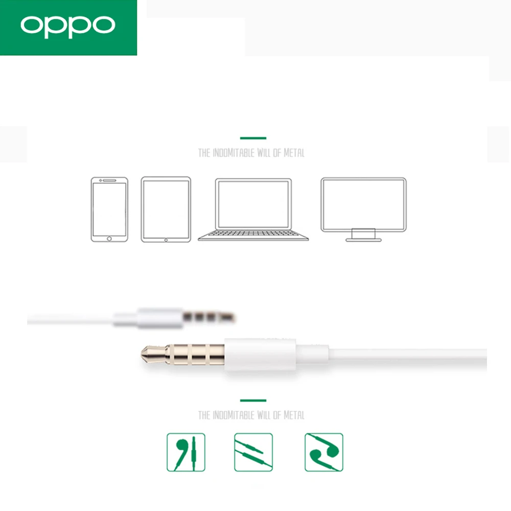 Оригинальные наушники OPPO MH130 с микрофоном для OPPO Xiaomi Mi huawei Iphone для samsung для lenovo для Vivo смартфона