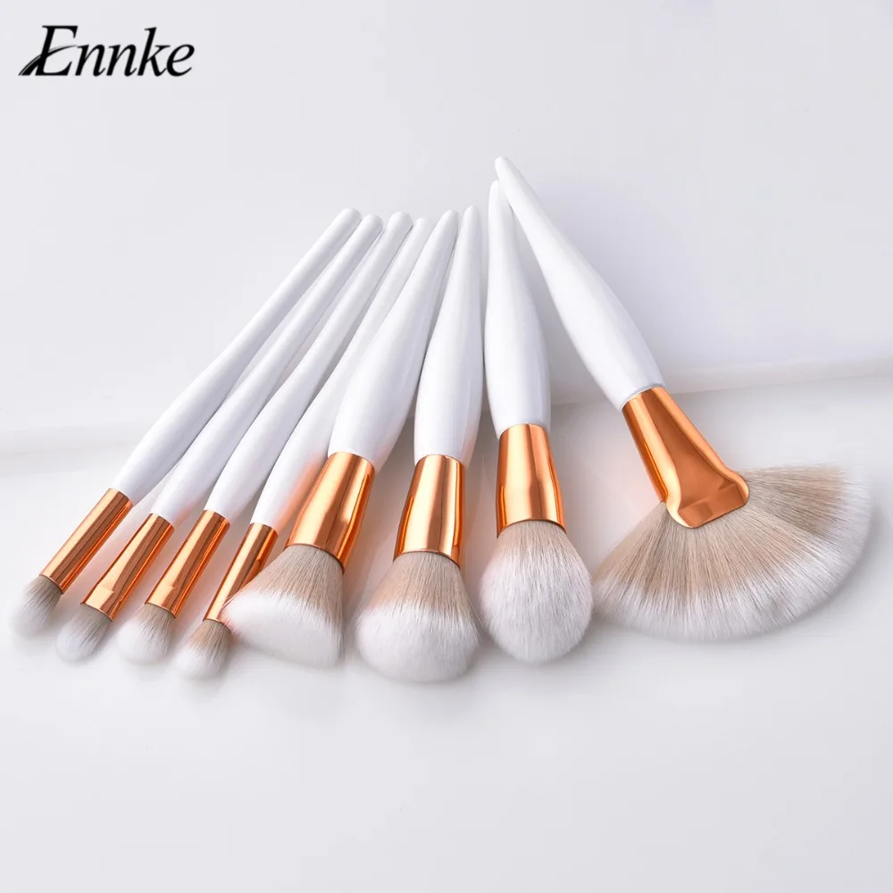 

8Pcs Flat Pro Makeup Brushes Set Kwasten Eyeshadow Contour Foundation Brush Concealer Blush Powder Eye Beauty Make up Tools Kit