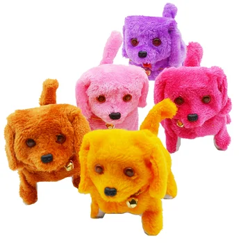 Plush Teddy Walking Barking Swing Tail Cute Robot Puppy