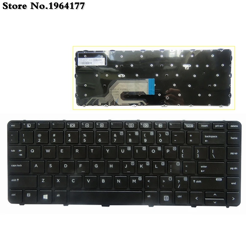 Новинка Клавиатура для ноутбука hp Probook 430 G3 430 G4 440 G3 440 G4 445 G3 640 G2 645 G2 английская Клавиатура США черный с рамкой