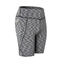 Горячая Распродажа roupa feminina женская с высокой талией для йоги короткая коррекция талии тренировка бег mallas deporte mujer pantaloni Йога