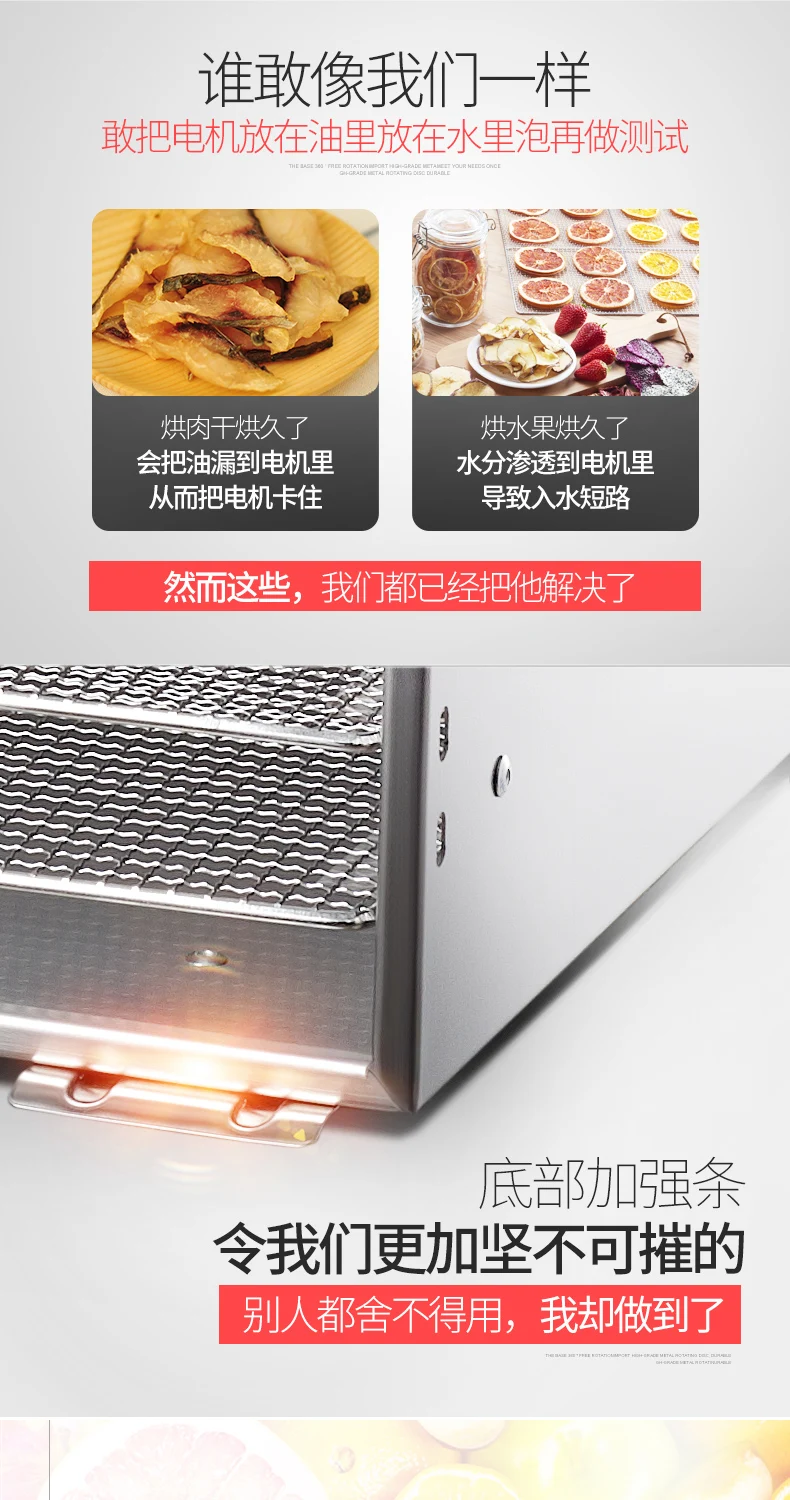 Best MAIDU ST-02 Food dehydrators 304 stainless steel High capacity Dried fruit machine Dehydration air dryer pet food Food dryer 6
