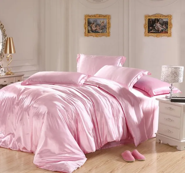 light pink bedding sets silk sheets satin california king size queen light pink sheets queen