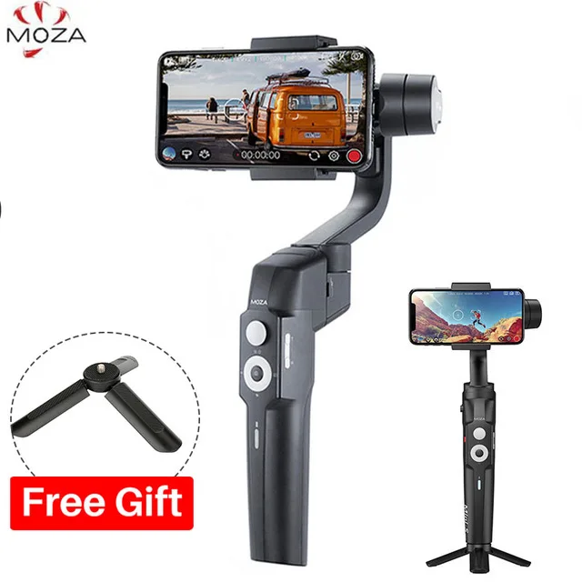  Moza Mini-S Foldable 3-Axis Smartphone Gimbal Handheld Vlog Stabilizer for GoPro iPhone X Huawei VS