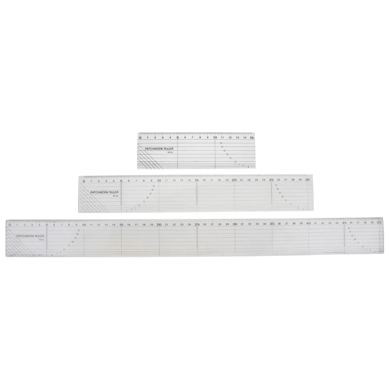 

15 30 50CM Quilting Sewing Patchwork Foot Aligned Ruler Grid Cutting Edge Tailor Craft Handmade Ruler Hand Sewing Measuring Tool