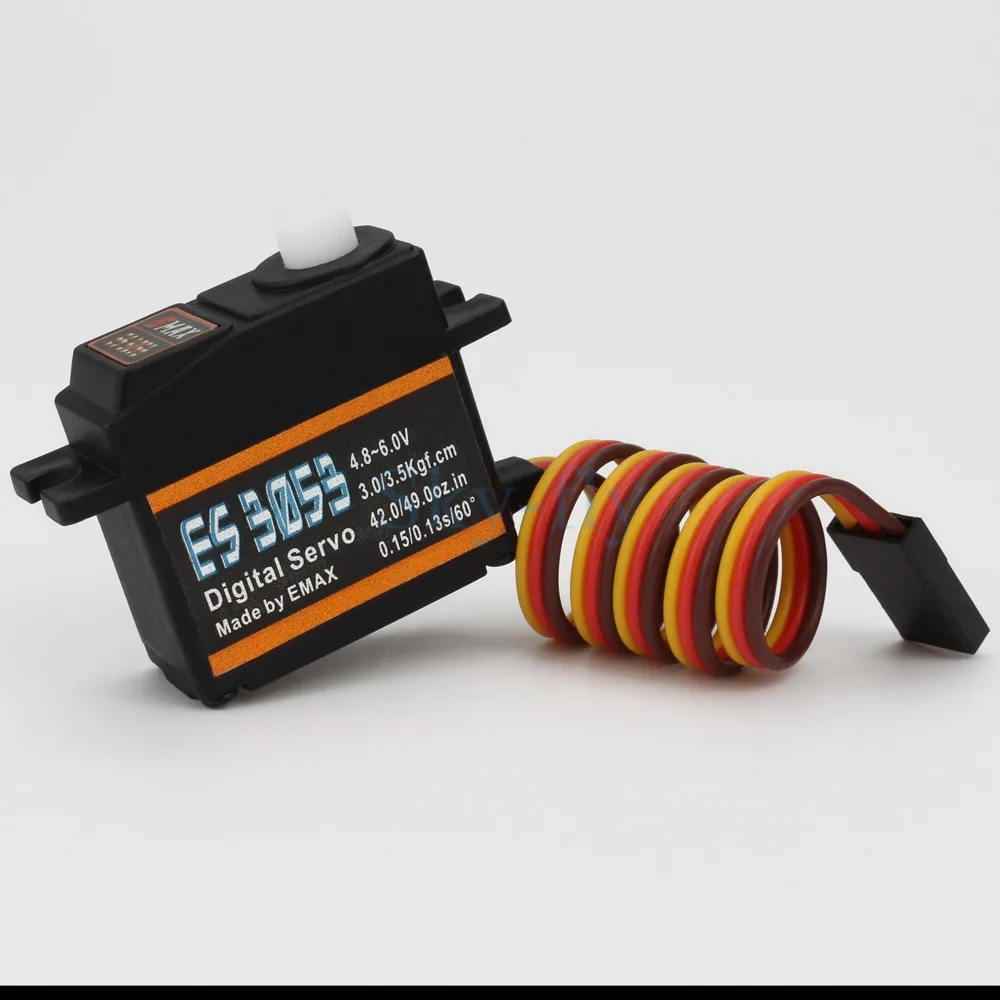 EMAX ES3053 28.5*13.0*27.0mm 4.8V-6V Plastic Gear Digital Servo For RC Airplane Model | Игрушки и хобби