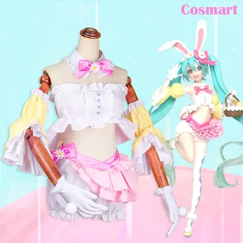 

Miku Vocaloid Hatsune Miku Cosplay Costume Bunny Ears Miku Cute New Year Costumes for women custom made any size