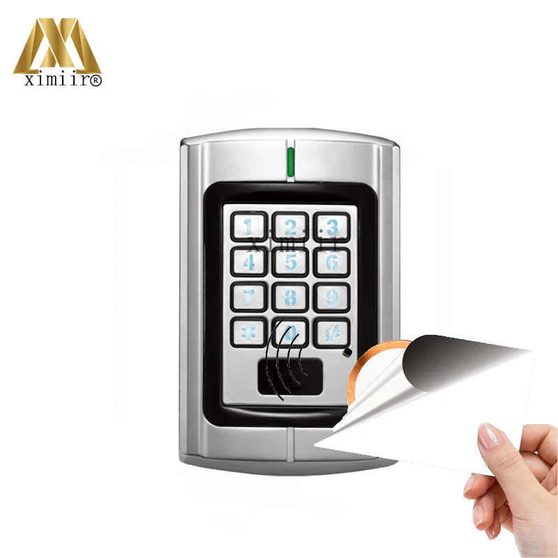 

IP65 Waterproof Smart Card Access Control Metal Keypad Weigand Access Control Card Reader 13.56MH IC Card Access Control DF-V1