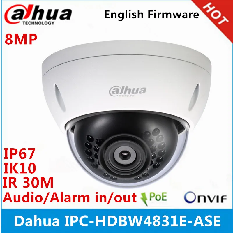 Dahua оригинальный IPC HDBW4831E ASE 8MP IP камера IP67 IK10 IR30M купольная poe Камера заменить HDBW4830E