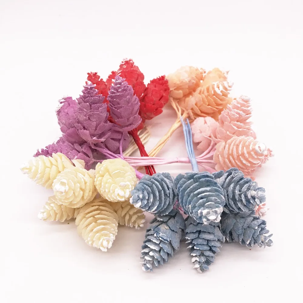 6pcs-Artificial-Flowers-Plastic-Pineapple-Grass-Artificial-Pine-Nuts-Cones-for-Wedding-Christmas-Decoration-DIY-scrapbooking