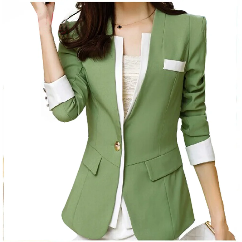 

Women Blazers Coats 2018 Autumn Formal Ladies Blaser Jackets Work Wear Female Office Suit Work Wear Chaquetas Mujer Jaqueta