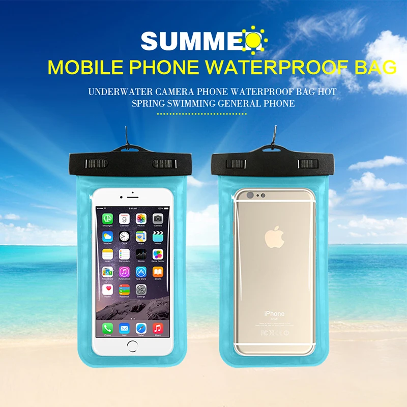 

LUCKBUY LUCKBUY Universal 4.8"-6.0" Waterproof Phone Bag Pouch for iPhone X 6 7 8 plus Case Dry Cover Case for Xiaomi Samsung S8
