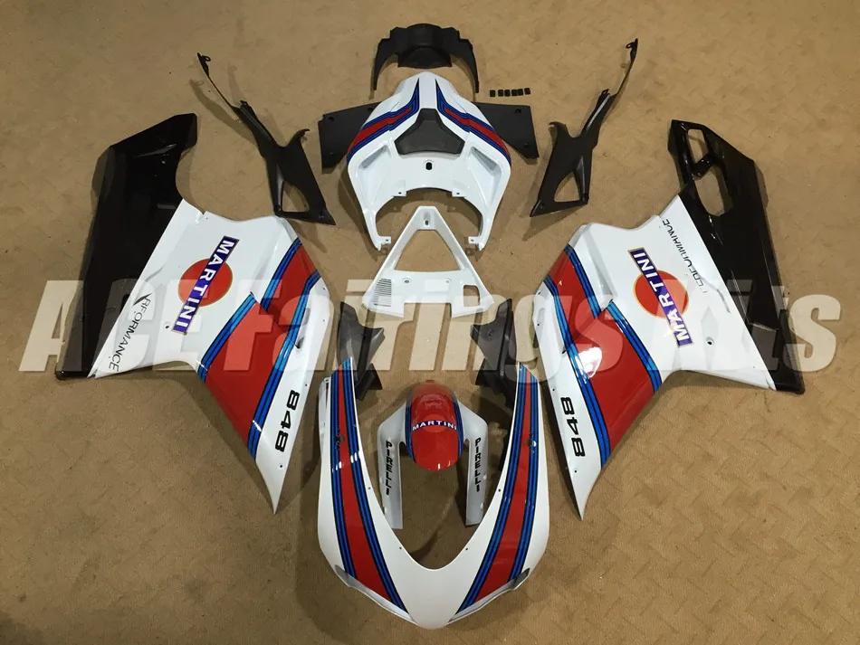 

New ABS Injection Mold Bodywork Full Fairings kits Fit For Ducati 1098 848 1198 2007 2008 2009 2010 2011 2012 red blue BR
