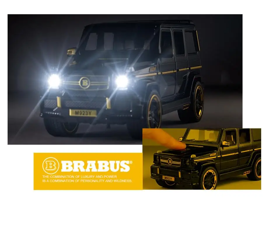 1/24 Diecasts& Toy Vehicles Big G Brabus G65 модель автомобиля звук и светильник коллекция автомобиля игрушки для мальчика Детский подарок brinquedos