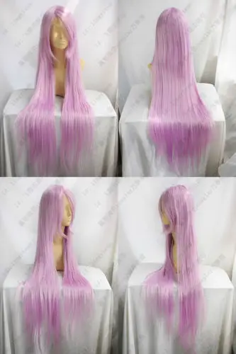 

Hot Mode Wigs Neu Lang Rosa Lila Cosplay Glatt Perucke Ca 100cm