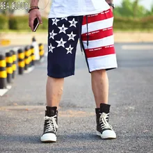 82 плюс размер m-xxxl 6XL 5XL хип-хоп мужские брюки с национальным флагом повседневные капри персонализированные до колен шорты