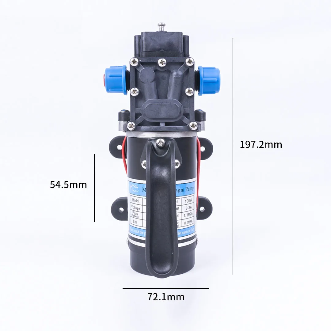 DC 12 В 1000 Вт 130PSI 8л/мин водяной мембранный самовсасывающий насос высокого давления сельскохозяйственный Электрический водяной насос Автомойка спрей