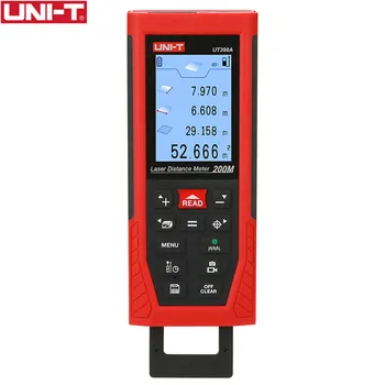 

UNI-T UT398A 200m Laser Distance Meters Lofting Test Levelling Instrument Area Volume UDISK 16GB & JPEG storage