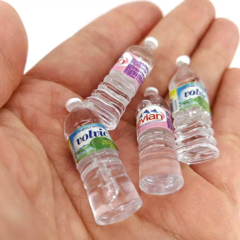 5pcsCute Dollhouse Mineral Water bottle Toy Doll Food Kitchen Living