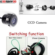 Câmera de estacionamento koorinwoo ccd, câmera frontal/câmera traseira de comutação do veículo, forma de visão reversiva, assistente de estacionamento