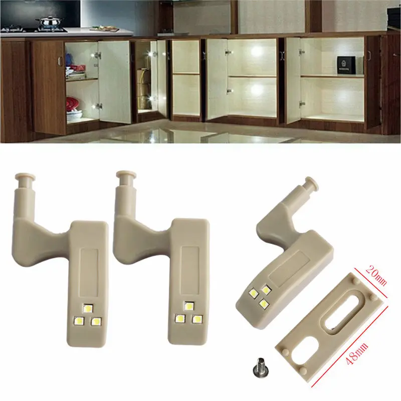LED Sensor Light Cabinet Cupboard Closet Wardrobe Lights Kitchen Living Room