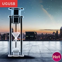 Fashion gift hourglass crystal Metal Usb flash drive sandglass Pen drive Usb memory stick disk Custom logo 2GB 4GB 8GB 16GB 32GB