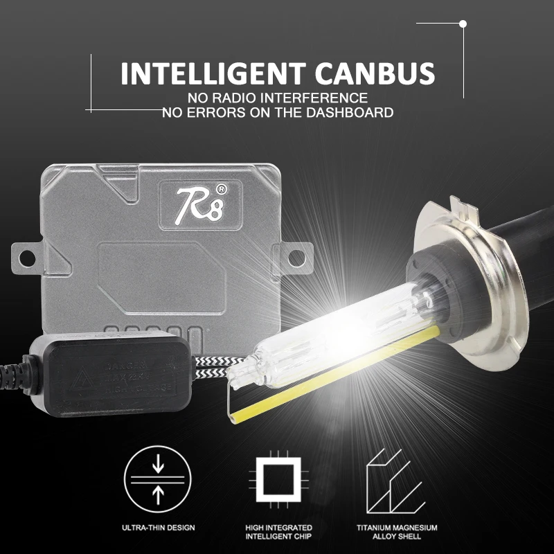 R8 55 Вт 12 В Canbus HID балласты запасные части зажигания для ксеноновых ламп H1 H7 H4 9005 9006