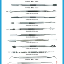 Стоматологические Инструменты Воск резчик лопатка хирургическая вмятина, воск graver, стоматологический резной нож, ювелирные изделия инструменты graver 12 шт