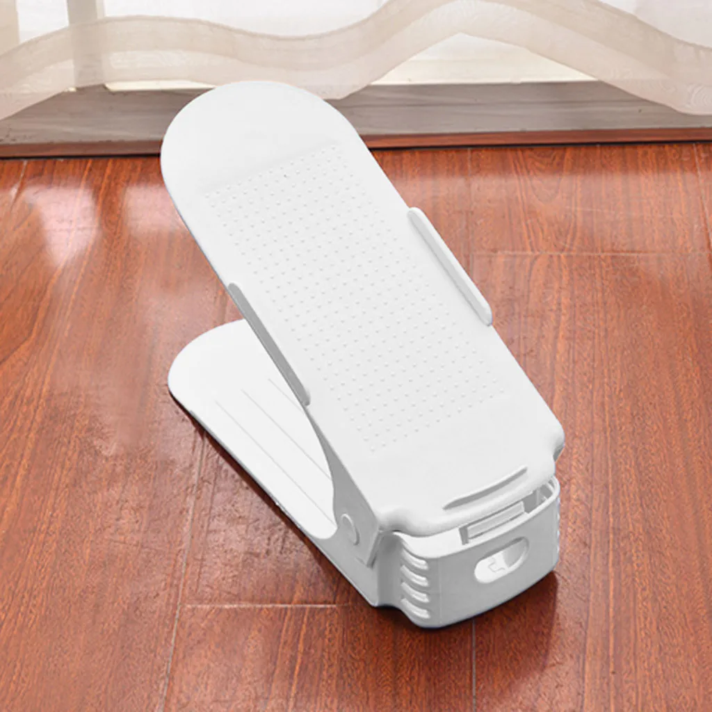 

Creative Plastic Shoe Rack Storage Box Space-saving Storage Adjustable Durable Shoes Organizer Buckle Storage Rack #10