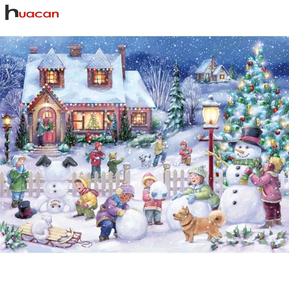 Aliexpress.com : Buy Huacan Diamond Painting Christmas Diamond