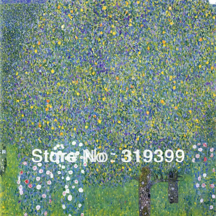 

Oil Painting reproduction on Linen Canvas,Rose by Gustav Klimt,Free DHL or FeDex shipping,Handmade,Museum Quality