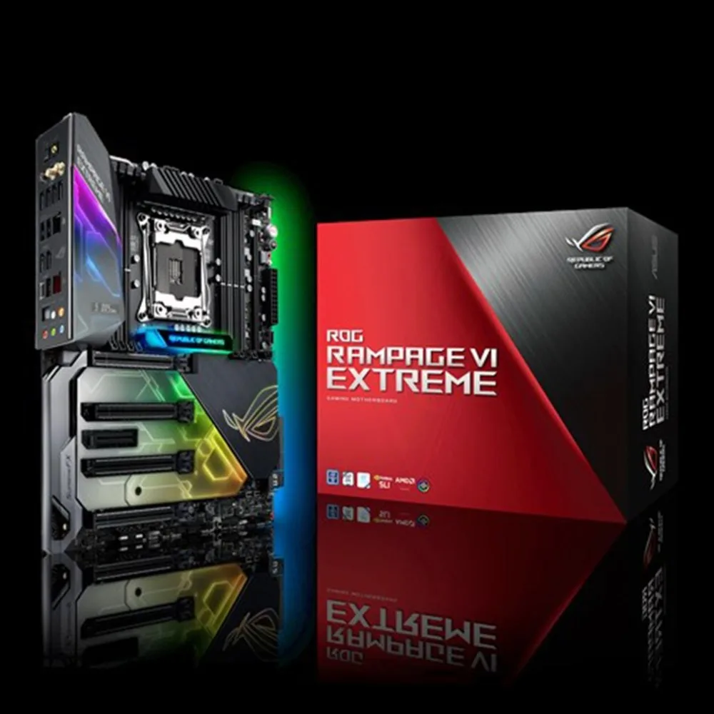 

ROG RAMPAGE VI EXTREME Motherboard ASUS X299 Mainboard Support LGA2066 DDR4 Dual M.2 Extension Card Desktop Motherboard