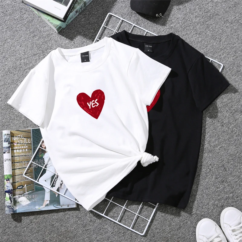 

2019 Fashion Cool Print Female T-shirt White Women Tshirts Summer Casual Harajuku T Shirt Femme Top