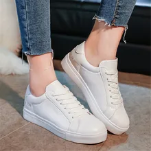 Women Casual Shoes Brand Summer Skate Shoes White Classic Trainers Lace-Up Basket Femme Chaussure Femme Flat Shoes No Logo