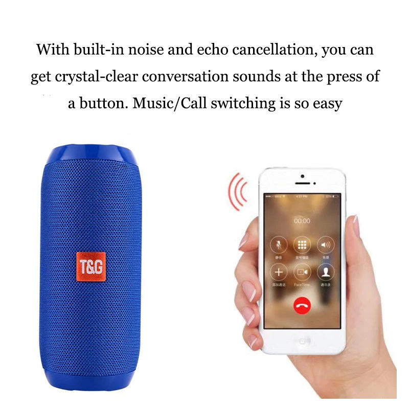 

TG117 haut-parleur portable sans fil Bluetooth haut-parleur stйrйo caisson de basses colonne + TF intйgrй micro basse FM MP3 son