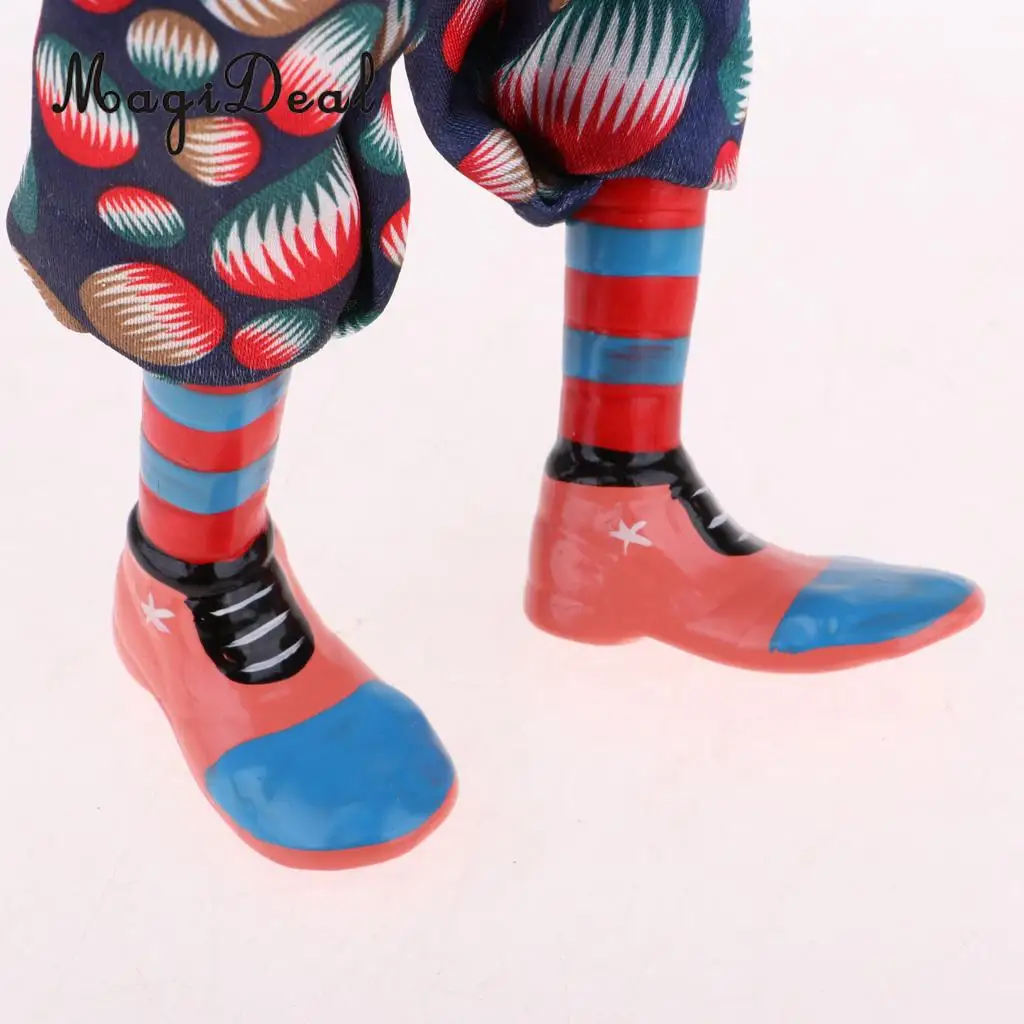 38cm Porcelain Clown Doll Table Decoration Collections Kids Birthday Gifts Halloween Christmas Toys