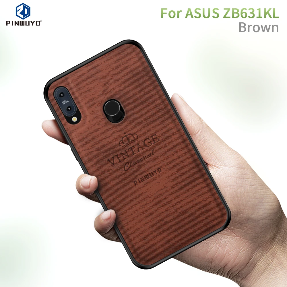 Чехол для Asus Zenfone Max Pro M2 ZB631KL, Винтажный чехол из искусственной кожи, жесткий чехол, чехол s, защитный чехол 6,3''