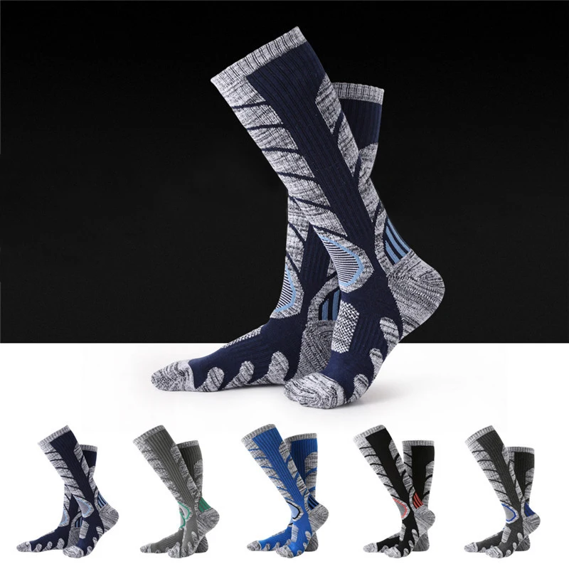 Xc Winter Warm Men Women Thermal Long Ski Socks Thicker Cotton Outdoor