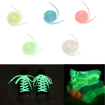 

120cm Fashion Sport Luminous Shoelace Toys Shoe Accessories Glow In The Dark Shoelace Night Running Gift