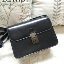 Женская сумка на одно плечо наклонная восстанавливающая древние пути через пакеты масло воск кожаная сумка