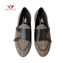 Jeder Schuh/Мужская обувь мужская повседневная модные лоферы в клетку