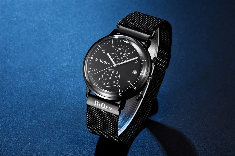 Наручные часы Мужские часы BIDEN лучший бренд класса люкс знаменитые наручные часы мужские часы кварцевые часы Hodinky кварцевые часы Relogio Masculino