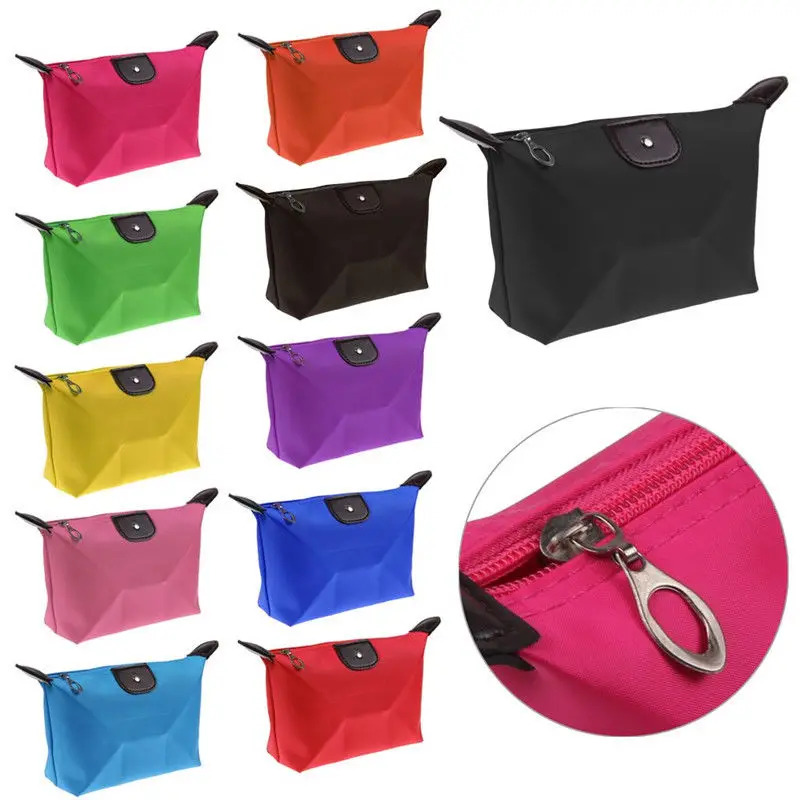 1 PC Multi-colors Woman cosmetic bag storage bag Fashion Lady Travel Cosmetic Pouch Bags Clutch Storage Makeup organizer Bag