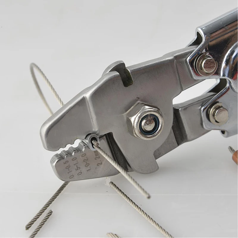 

Wire Cope Crimping Tool Wire Rope Clamp Fishing Lines Pliers Crimper For 0.1MM-2.2MM Size Steel Wire Rope And Ferrule Sleeves