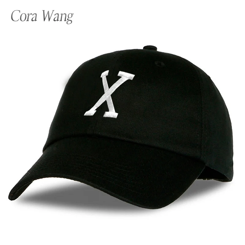 

Cotton Black Baseball Cap for Wome Best Quality Embroidery Malcom X Hat Unstructured Letter X MalcolmX Adult Men's Gift Idea