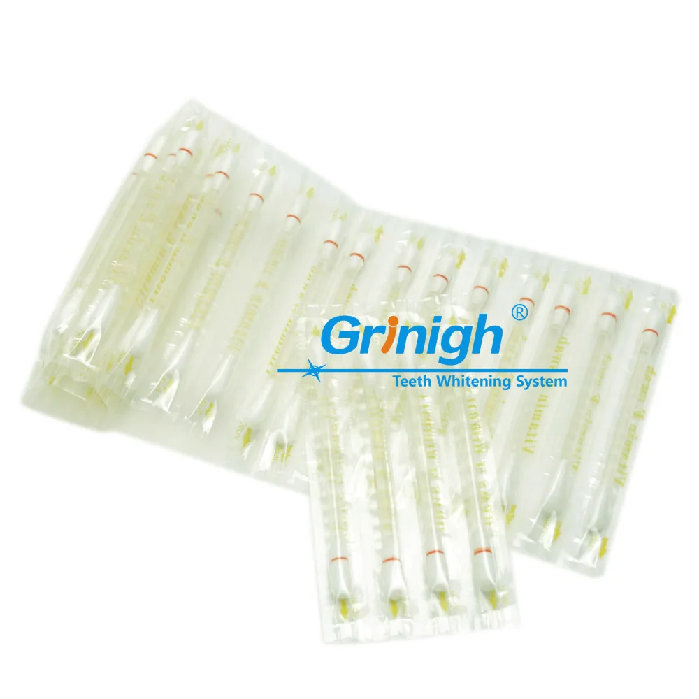 Vitamin E Swabs & Aloe Q Tip Teeth Whitening Kits Use before Teeth