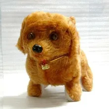 Очень милая электрическая игрушка плюшевая электрическая собака вперед назад собака электрическая Танцующая собака может ходить для детей Подарки