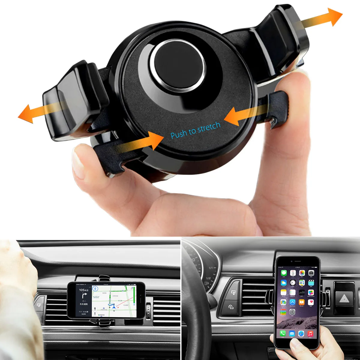 Buy LEORY ABS Car Phone Holder for iPhone 8 X 7 6S Car