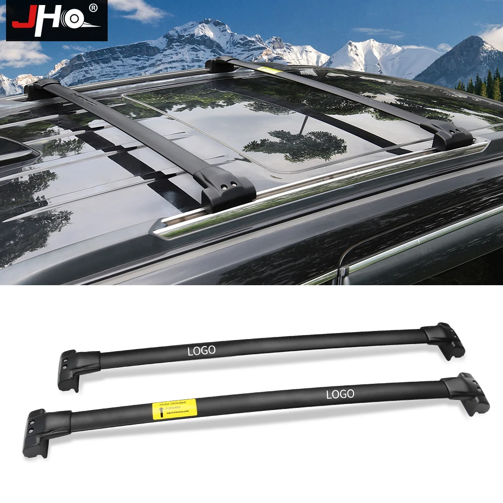 JHO Car Roof Rack Crossbars For 2014 2018 Jeep Grand Cherokee 2015 2016 2017 Steel + Aluminum Roof Rack For 2016 Jeep Grand Cherokee