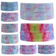 

FLRA ElasticGradient printed fold over elastic for baby headband